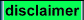 disclaimer